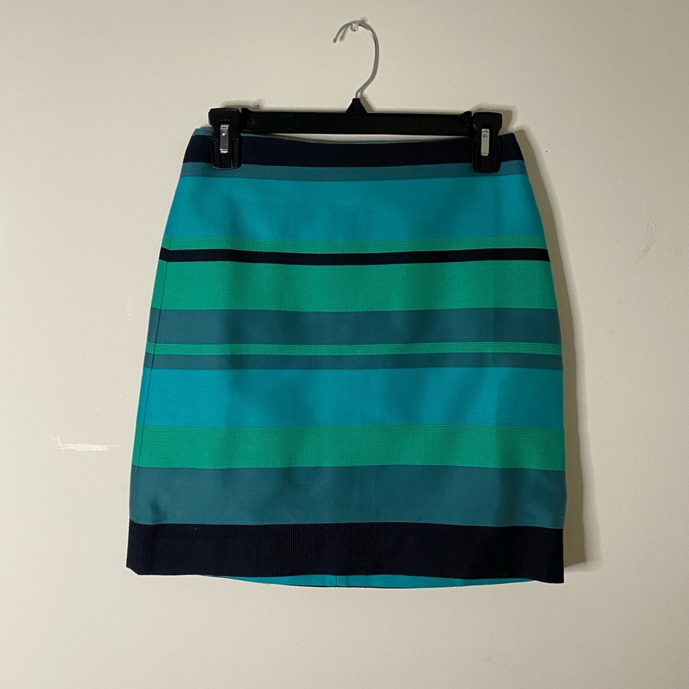 LOFT striped pencil skirt sz 00P